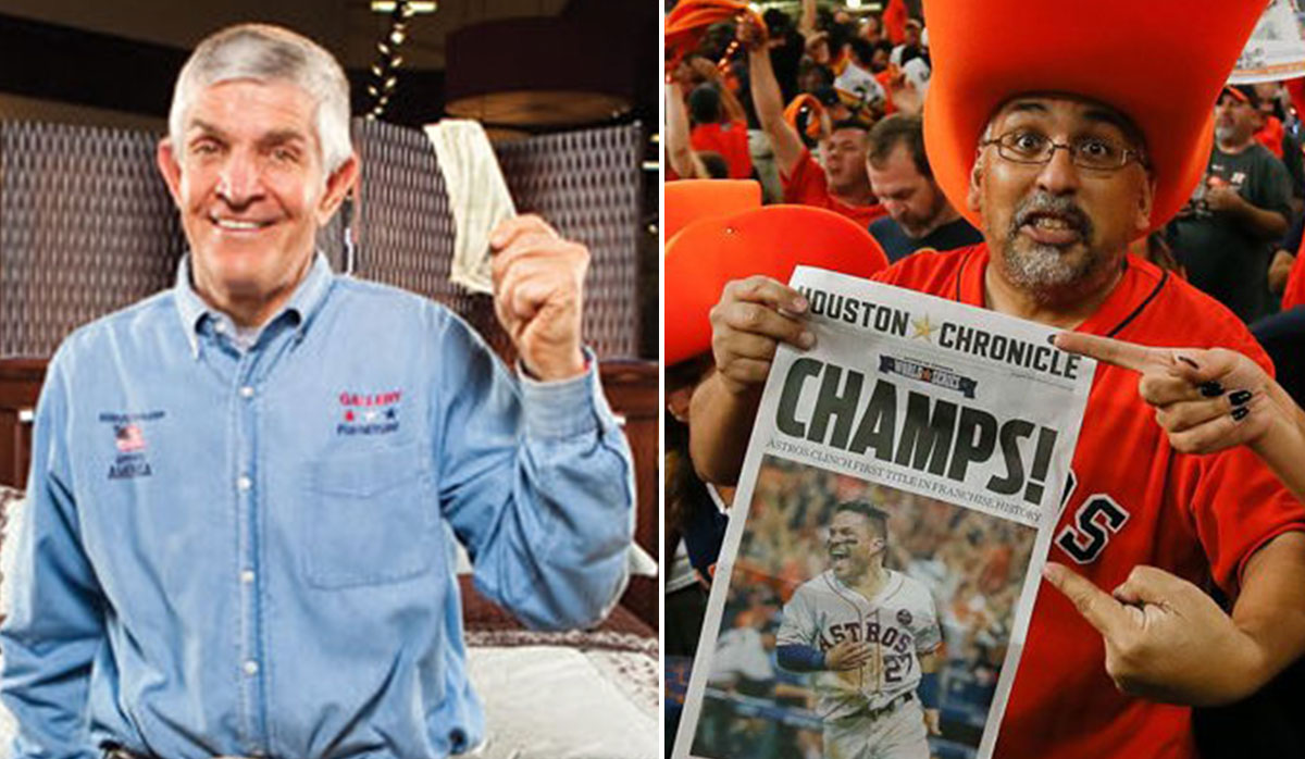 Mattress Mack don't play about the Houston Astros! The well know