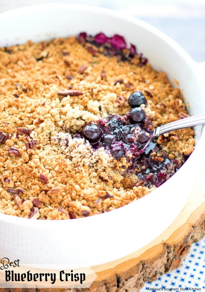 Blueberry crisp