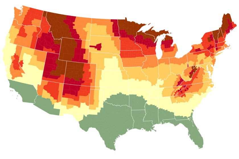 Map Shows the Best Time to See Fall Foliage Across the U.S.