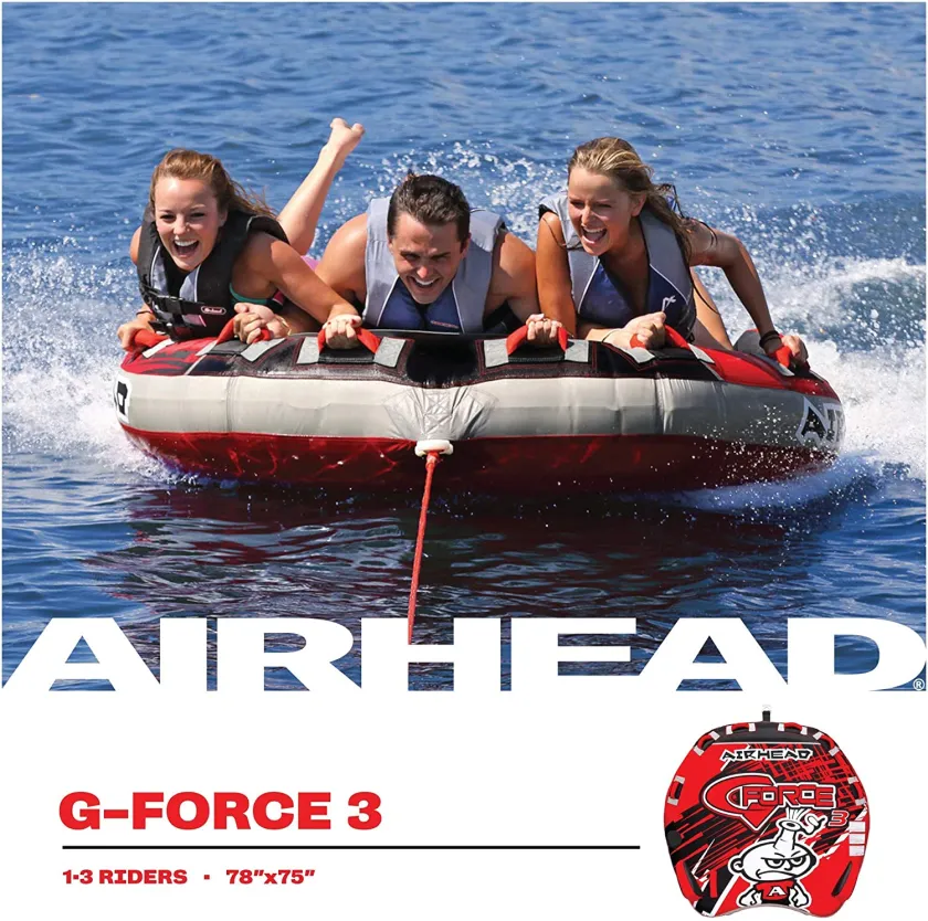 Airhead G-Force | 1-4 Rider Towable Tube for Boating