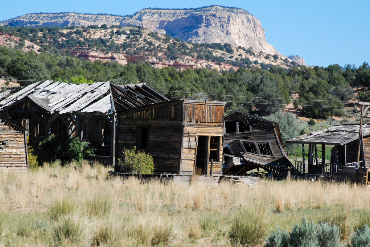 Gunsmoke Movie Set In Southern Utah With Blue Sky's And Clouds