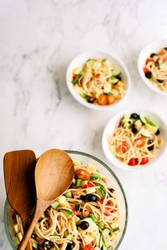 Leftover Spaghetti Salad