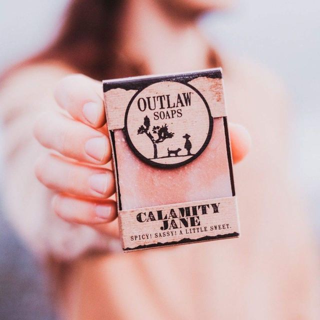 Outlaw Calamity Jane Spicy Handmade Soap - Spicy and Sweet, Like a Legend - Whiskey, Clove, Orange, and a Little Cinnamon - Men's or Women's Bar Soap - 2 Pack