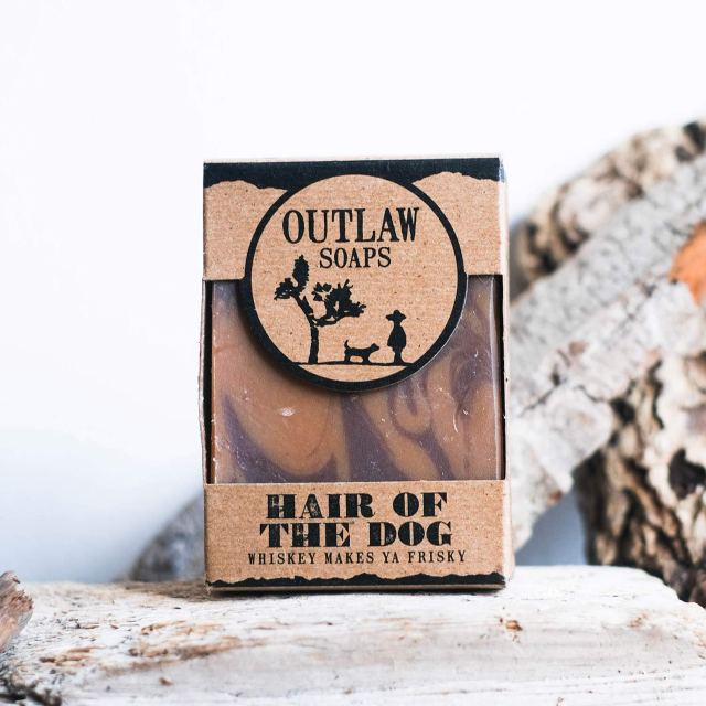 Outlaw Hair of the Dog Handmade Whiskey-Scented Soap - Smell like Fortune and Boldness - Whiskey, Tobacco, and Coffee - Men's and Women's Bar Soap - 2 Pack