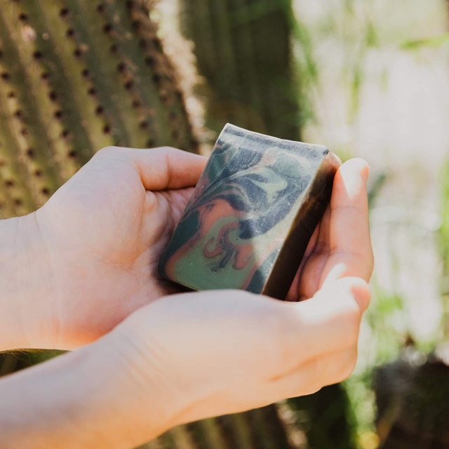 Outlaw Lust In The Dust Handmade Soap - Begin Your Desert Shower Romance - Sagebrush, Sandalwood, and a Lightly Smokey Campfire - Men's Or Women's Bar Soap - 2 Pack