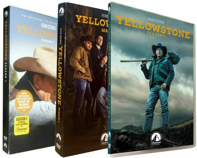 Yellowstone Seasons 1-3 (DVD 2020, 12-Disc Set)