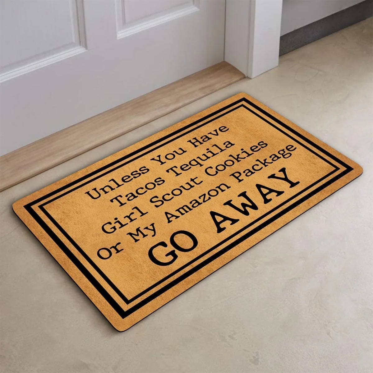 Funny Welcome Mats Outdoor, Front Door Mat for Outside Entry