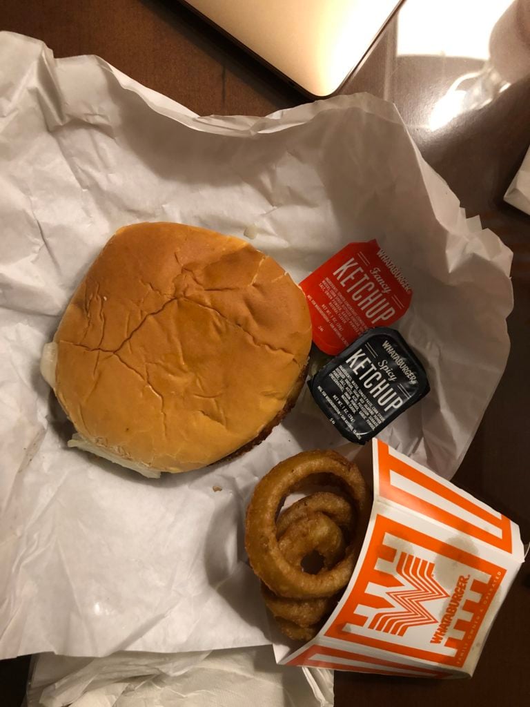 whataburger with onion rings