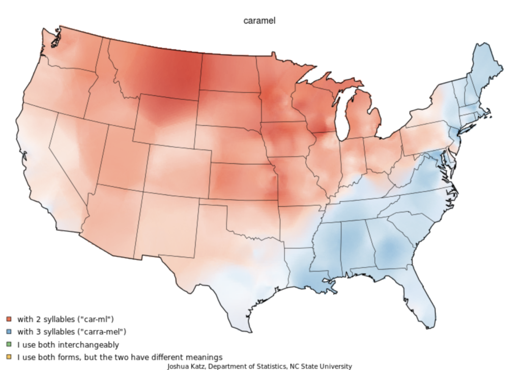 caramel map of pronunciation