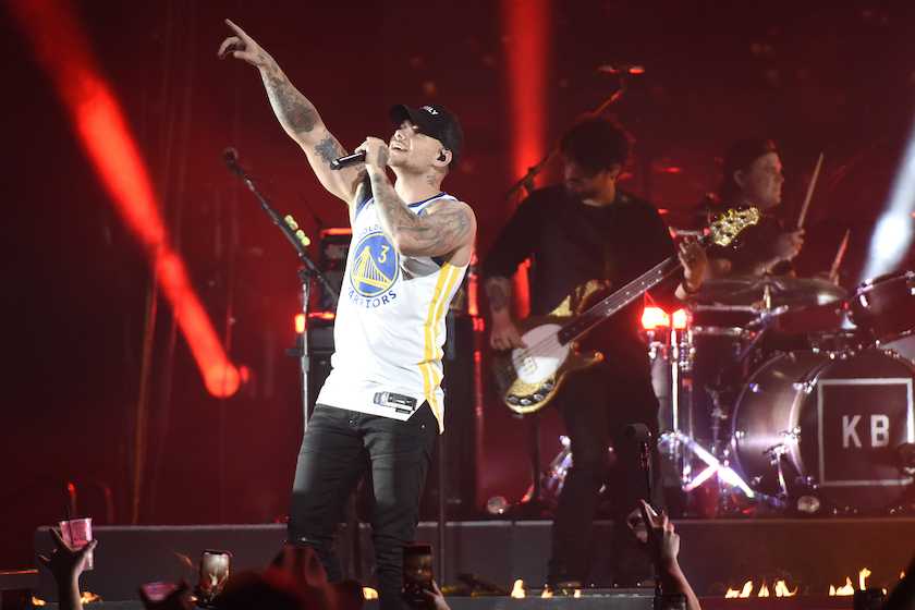 SAN FRANCISCO, CALIFORNIA - JANUARY 30: Kane Brown performs during his Blessed & Free tour at Chase Center on January 30, 2022 in San Francisco, California. 