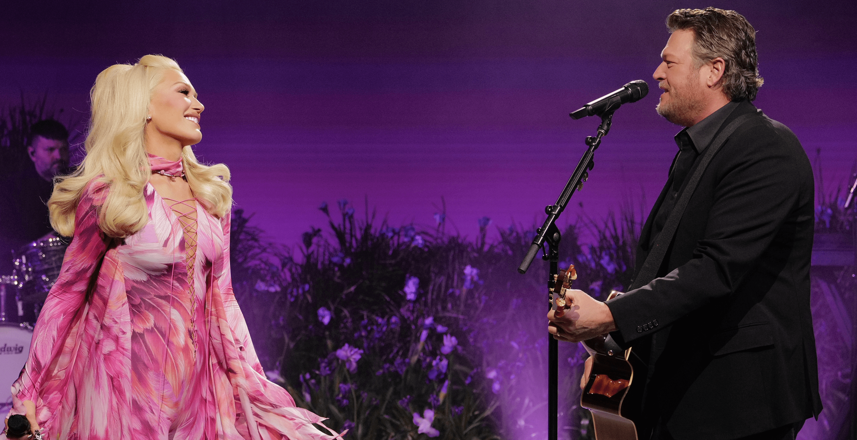 Gwen Stefani, Blake Shelton Sing 'Purple Irises' on ' Kimmel'