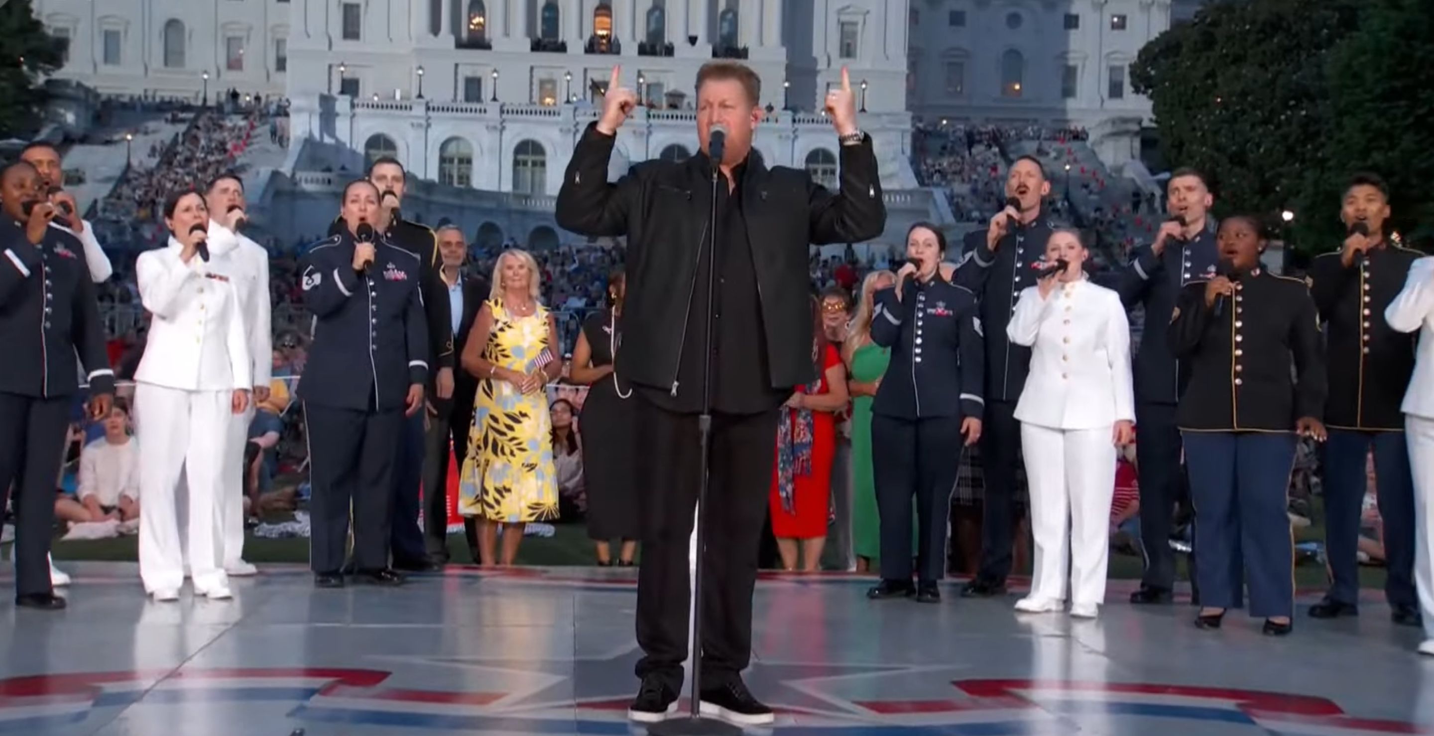 Gary LeVox Performs Haunting Rendition Of Bless The Broken Road At Memorial Day Concert