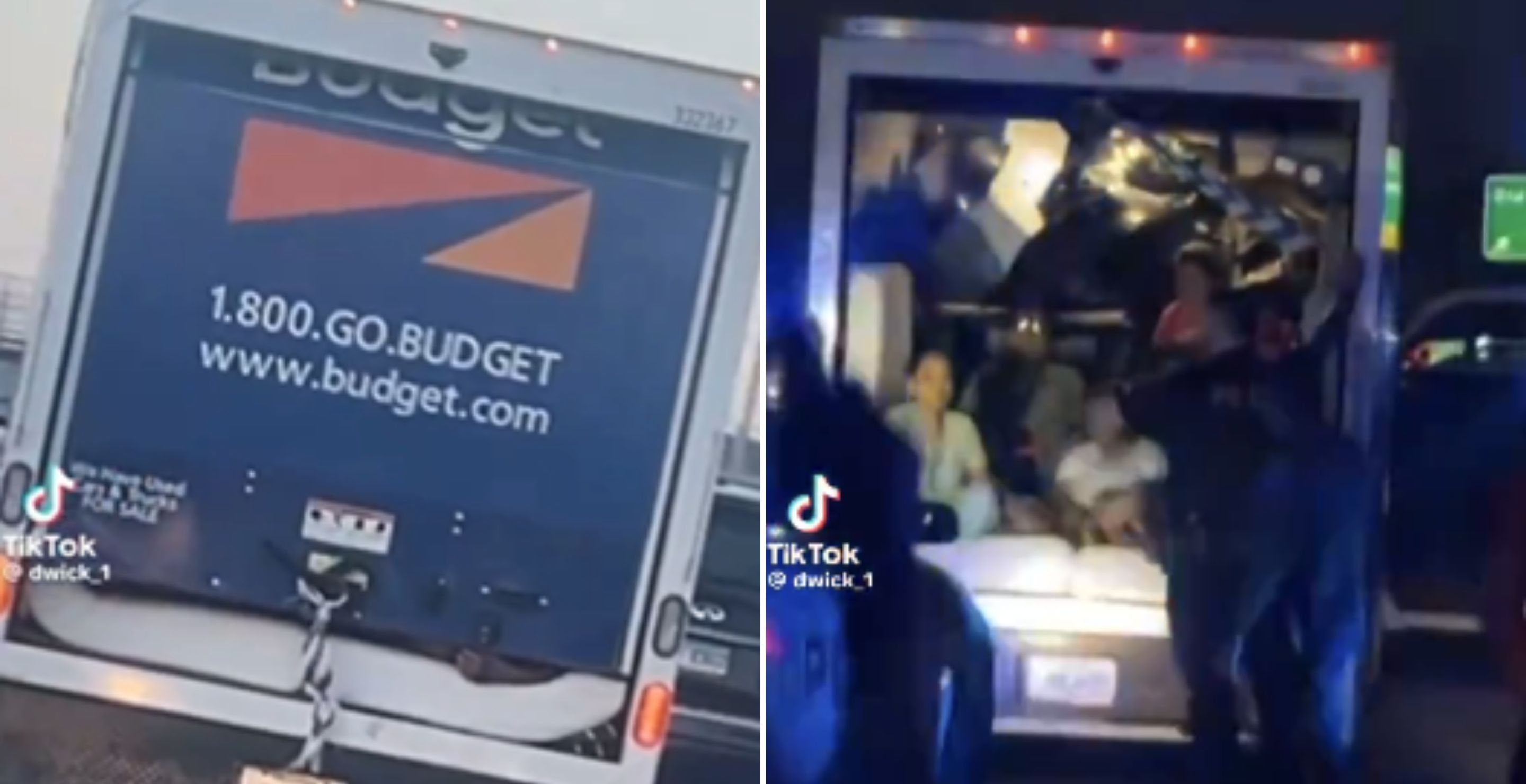Driver Busts Human Trafficking Ring After Noticing Arm Sticking Out Of Rental Truck See Crazy Footage