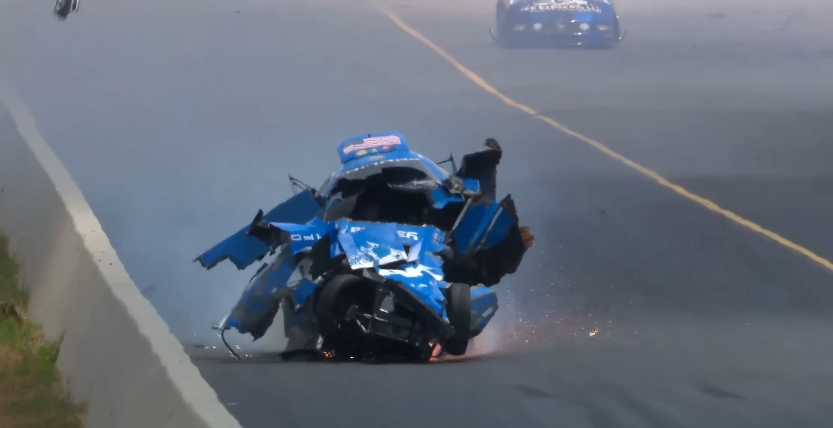 The Horrific Moment John Force's Car Bursts Into Flames: See Video ...