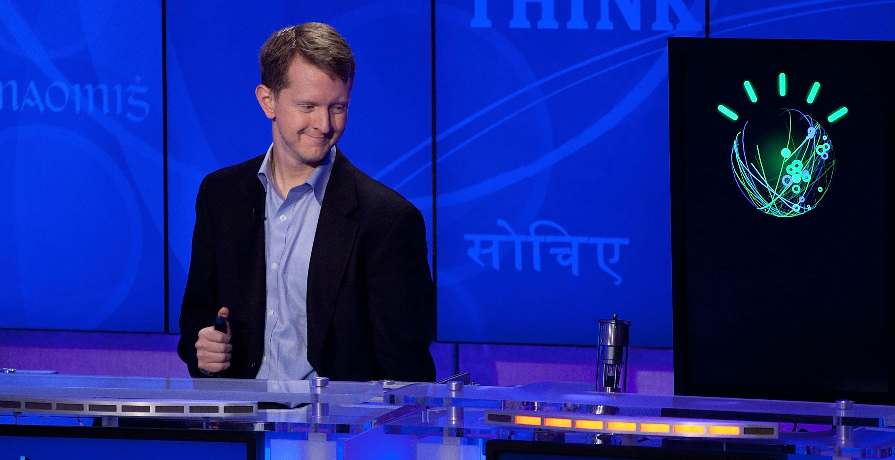 Jeopardy!'s Ken Jennings in the Hot Seat As Ryan Seacrest Arrives