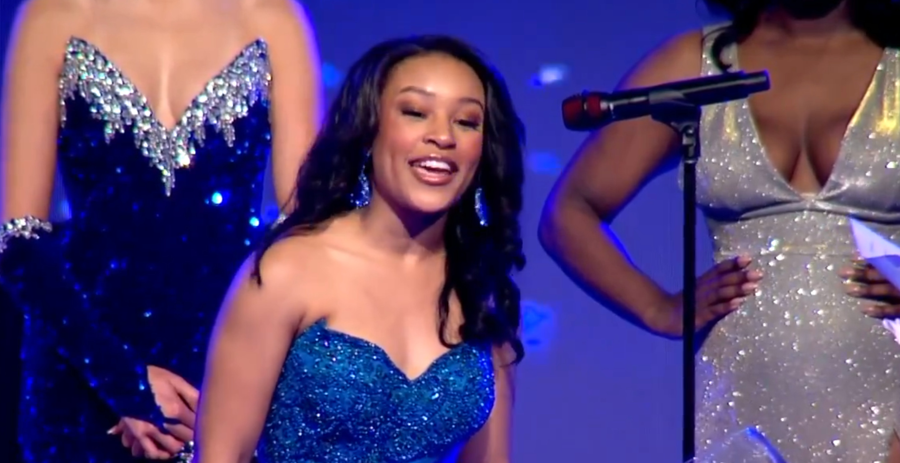 Miss Kansas Calls Out Abuser In The Audience While On Stage At Beauty Pageant