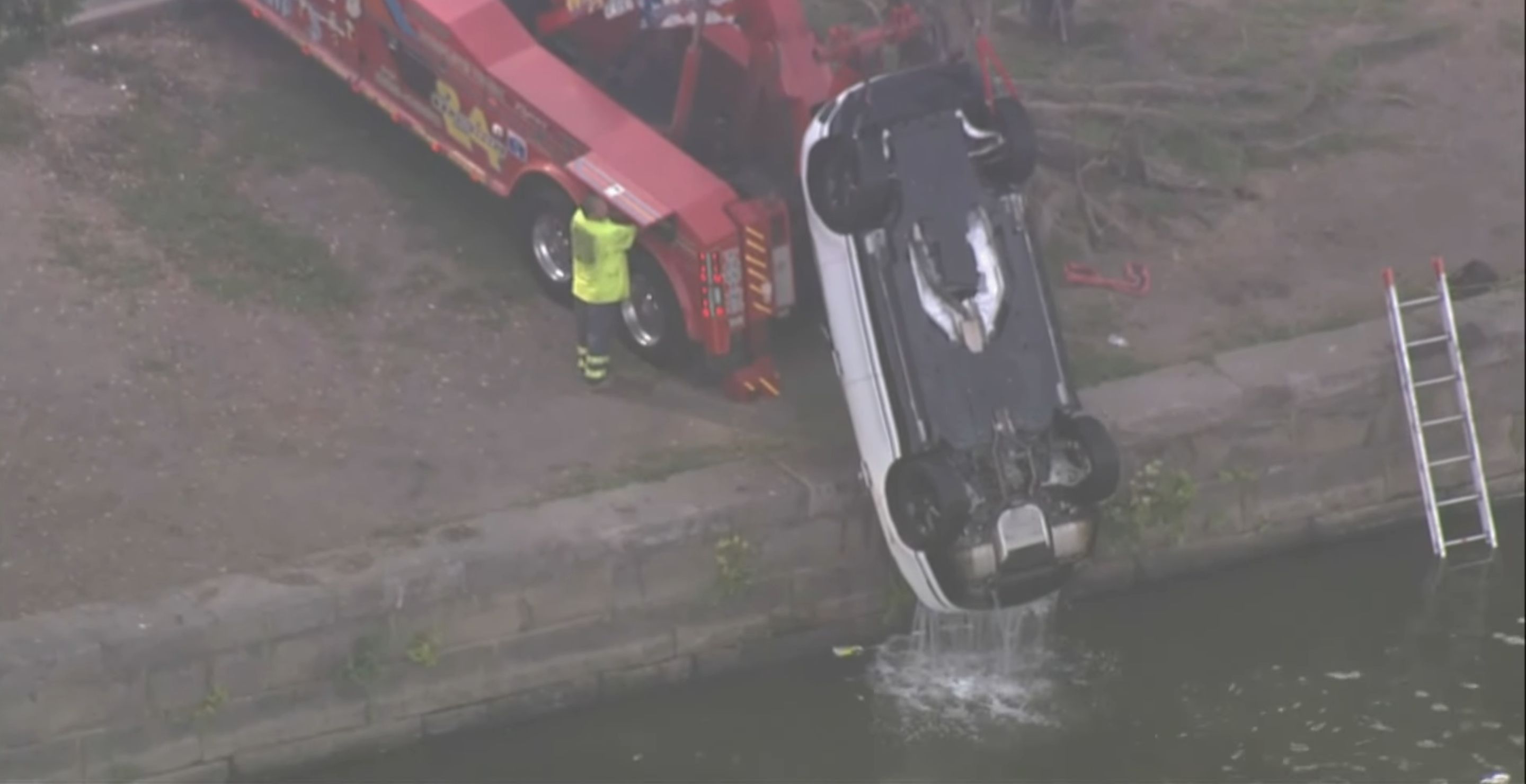 A Couple Gets Intimate In The Car, Accidentally Rolls Into Philadelphia River