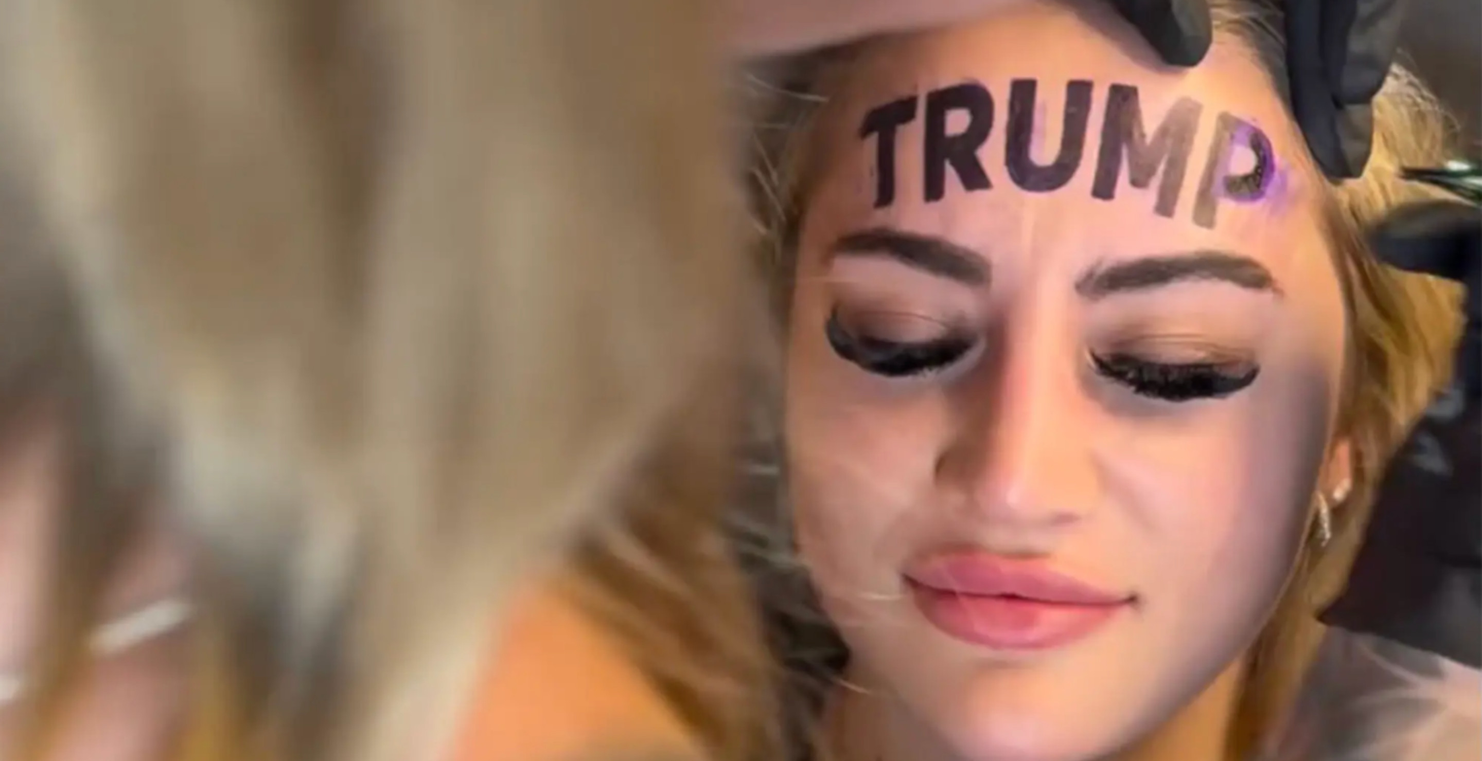 Internet Can't Believe A OnlyFans Model Tattooed Trump Across Her Forehead