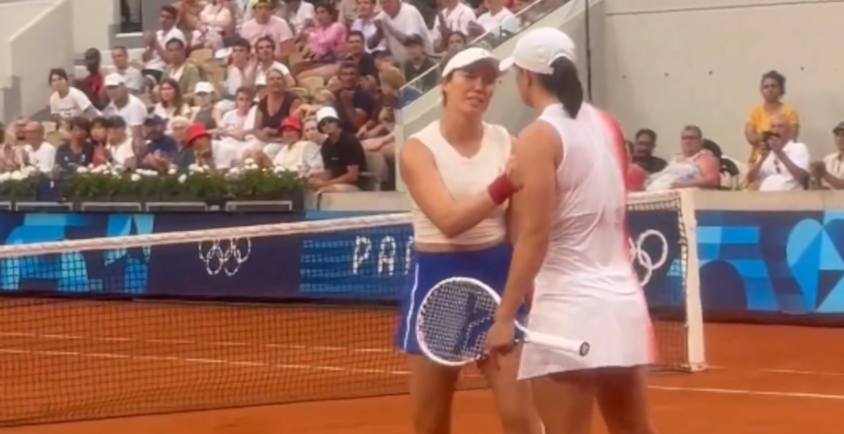 Olympic Tennis Stars Get In Heated Argument In Front Of Crowd