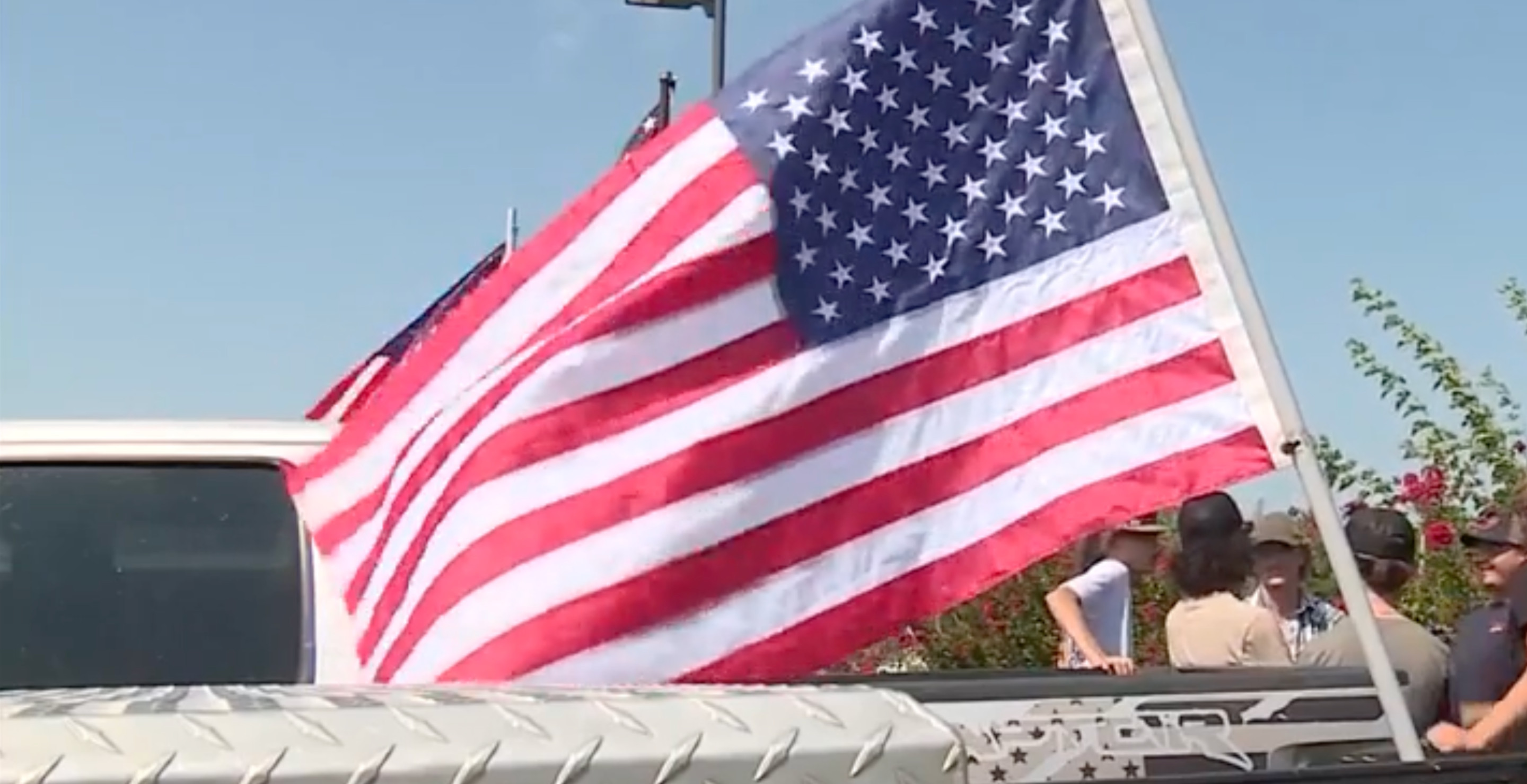 School Bans Oklahoma Teen From Flying American Flag On His Truck, Students Protest In Response