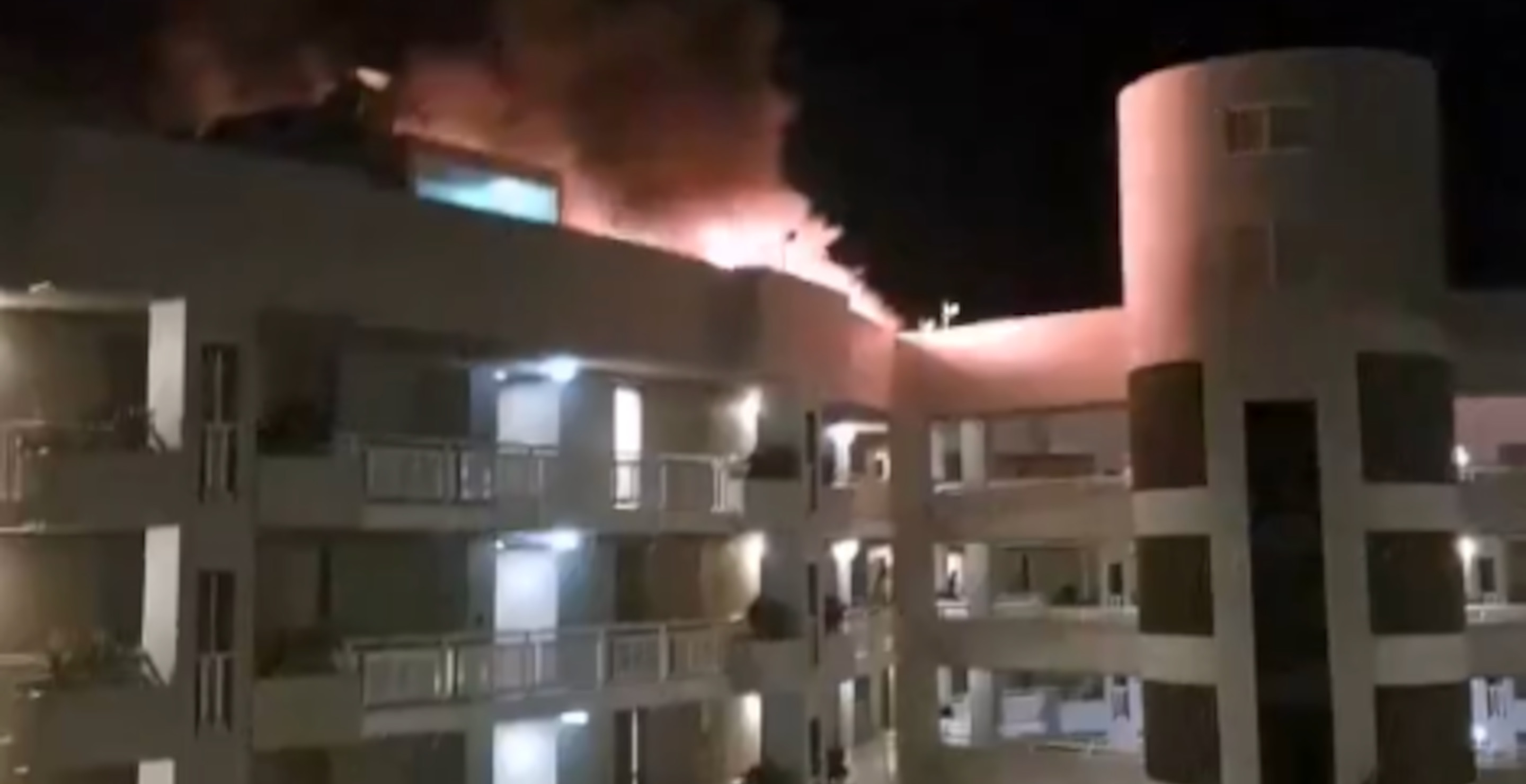 Terrifying Video Shows Fiery Aftermath After Helicopter Crashes Into Crowded Hotel