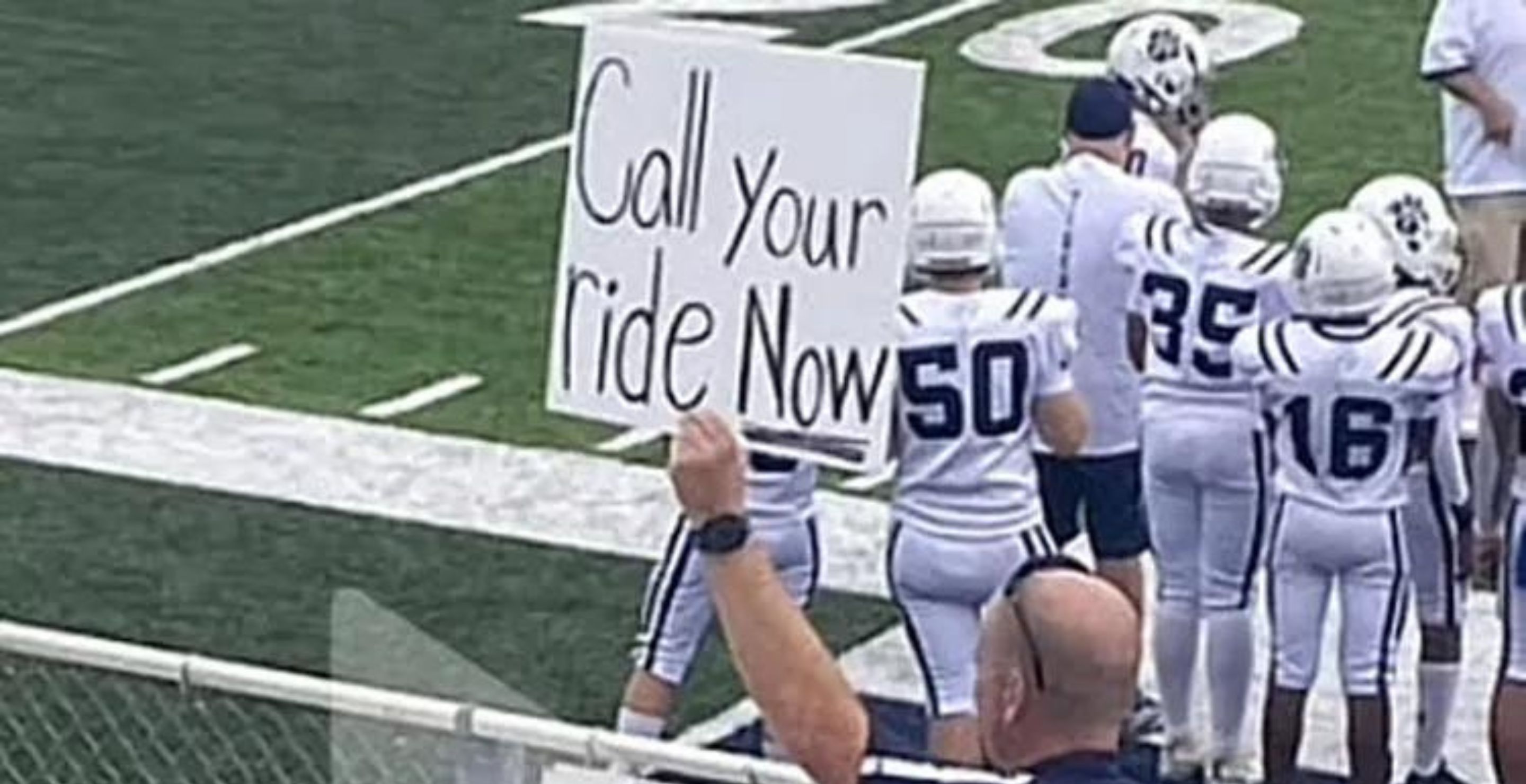 Alabama Assistant Principal's Football Sign Goes Viral As People Praise His Humor