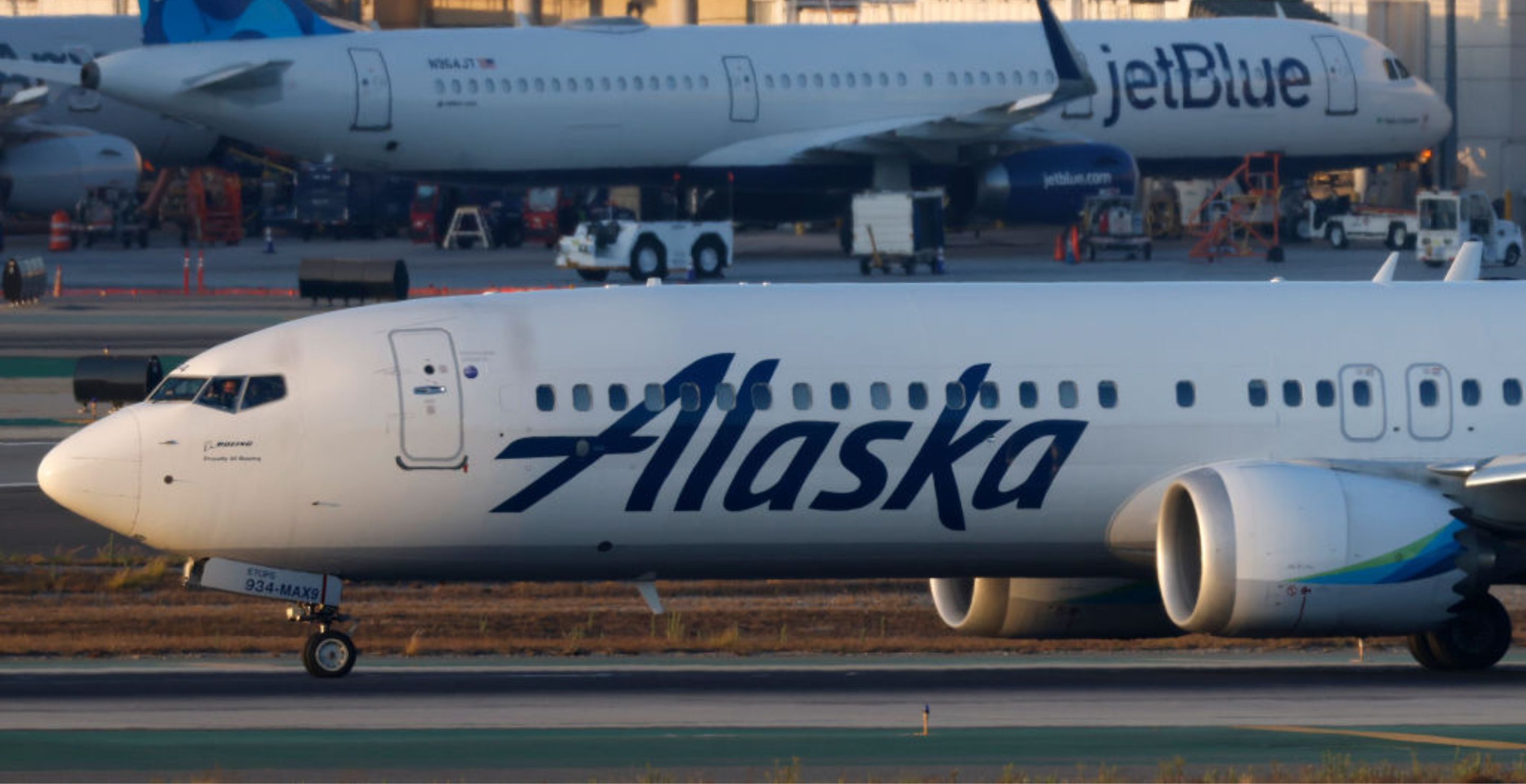 Alaskan Airlines Flight Blows A Tire, Almost Strikes Another Plane During Takeoff