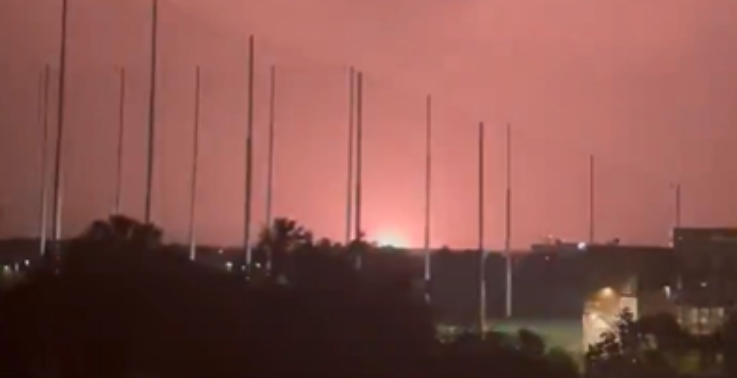 Intense Footage Shows Power Transformer Exploding Due To Hurricane Helene