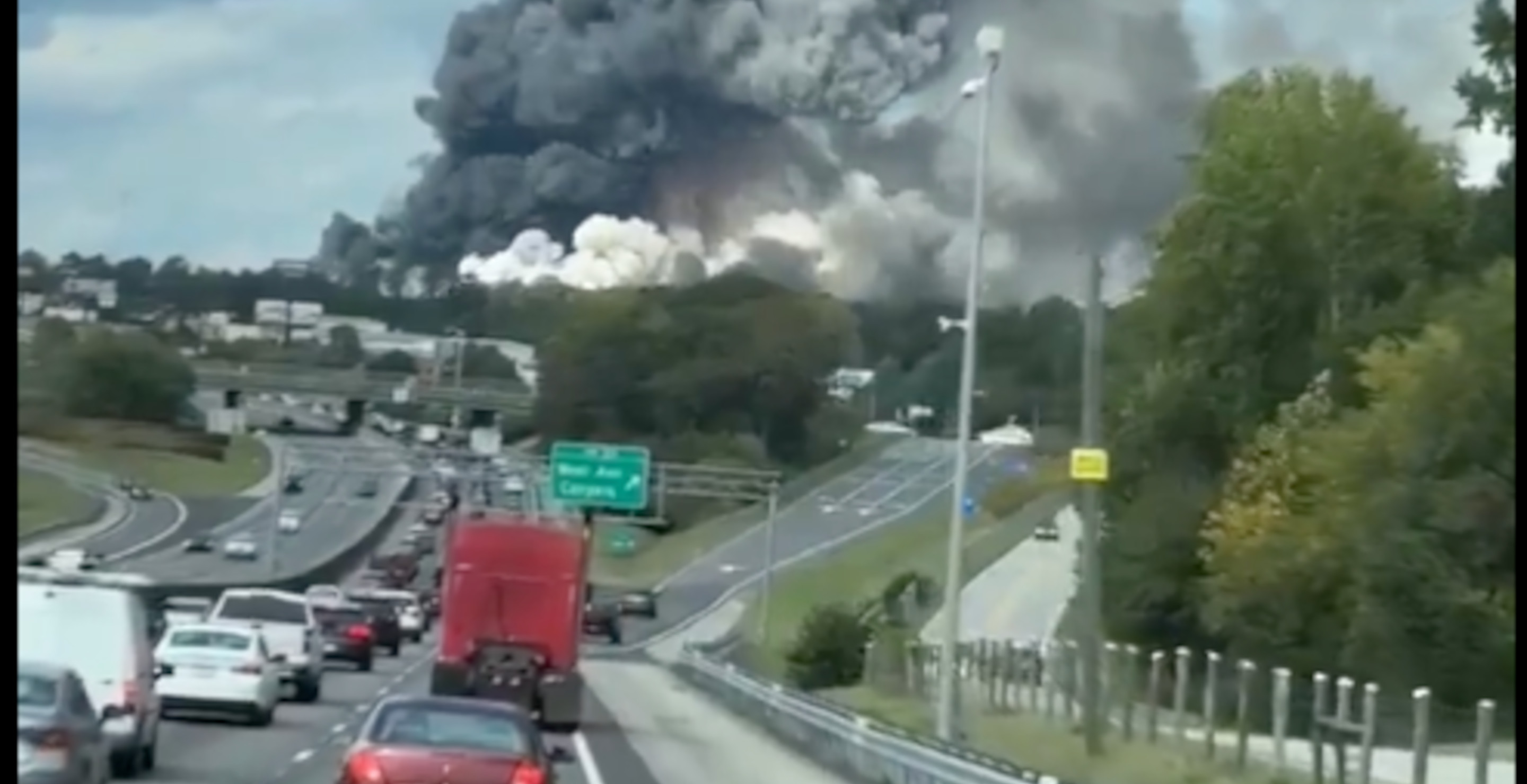 Neighboring Counties Report Strong Smells After Chemical Plant Fire As Georgia Officals Warn To Stay Indoors