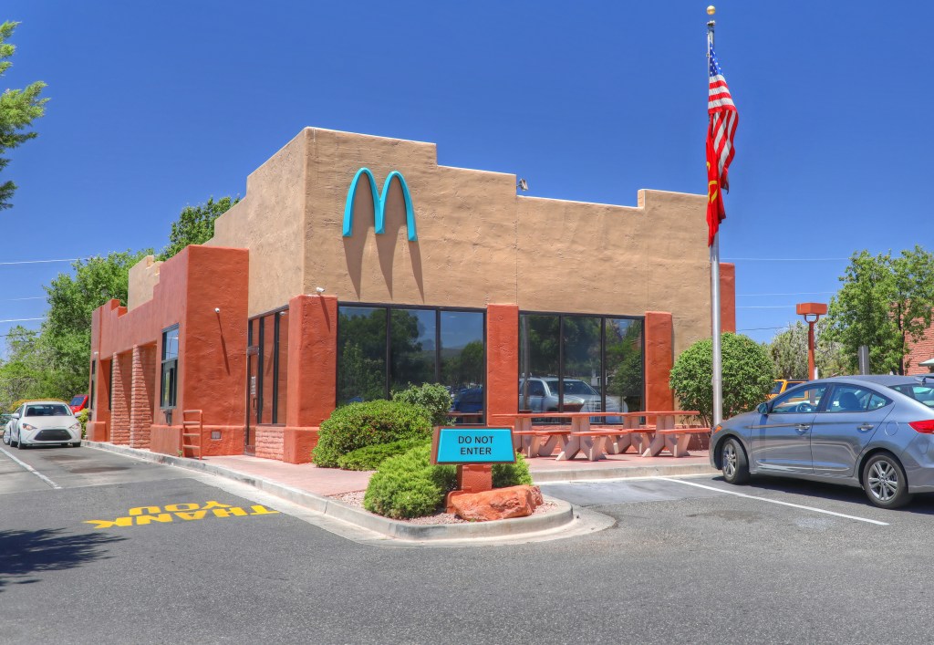 Blue McDonalds in Sedona