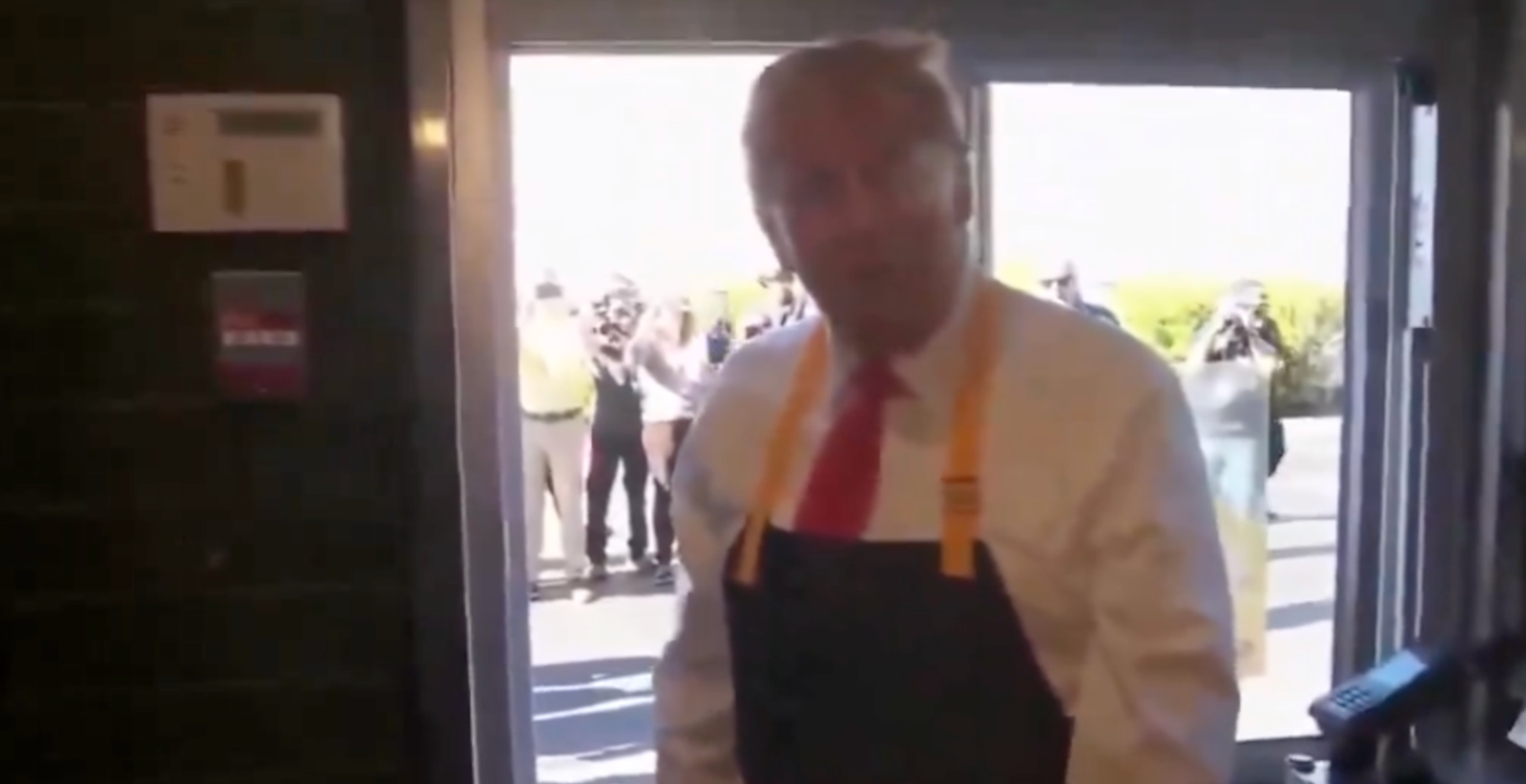 Donald Trump Works Shift At McDonald's, Manning Drive-Thru And Fryer