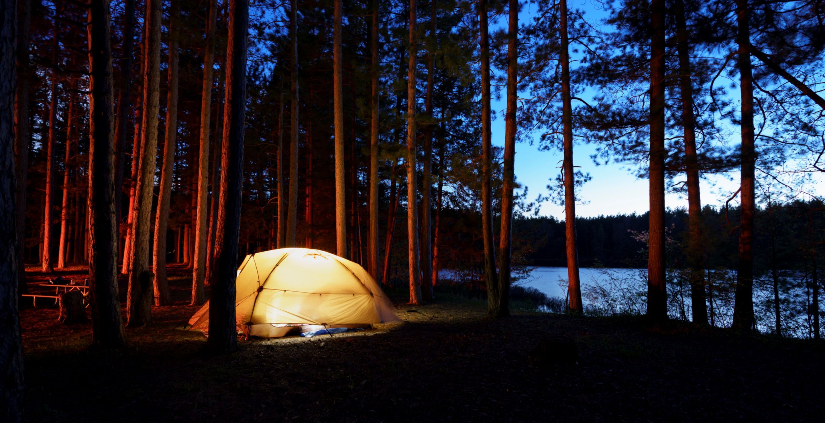 man murdered whilst camping in tent