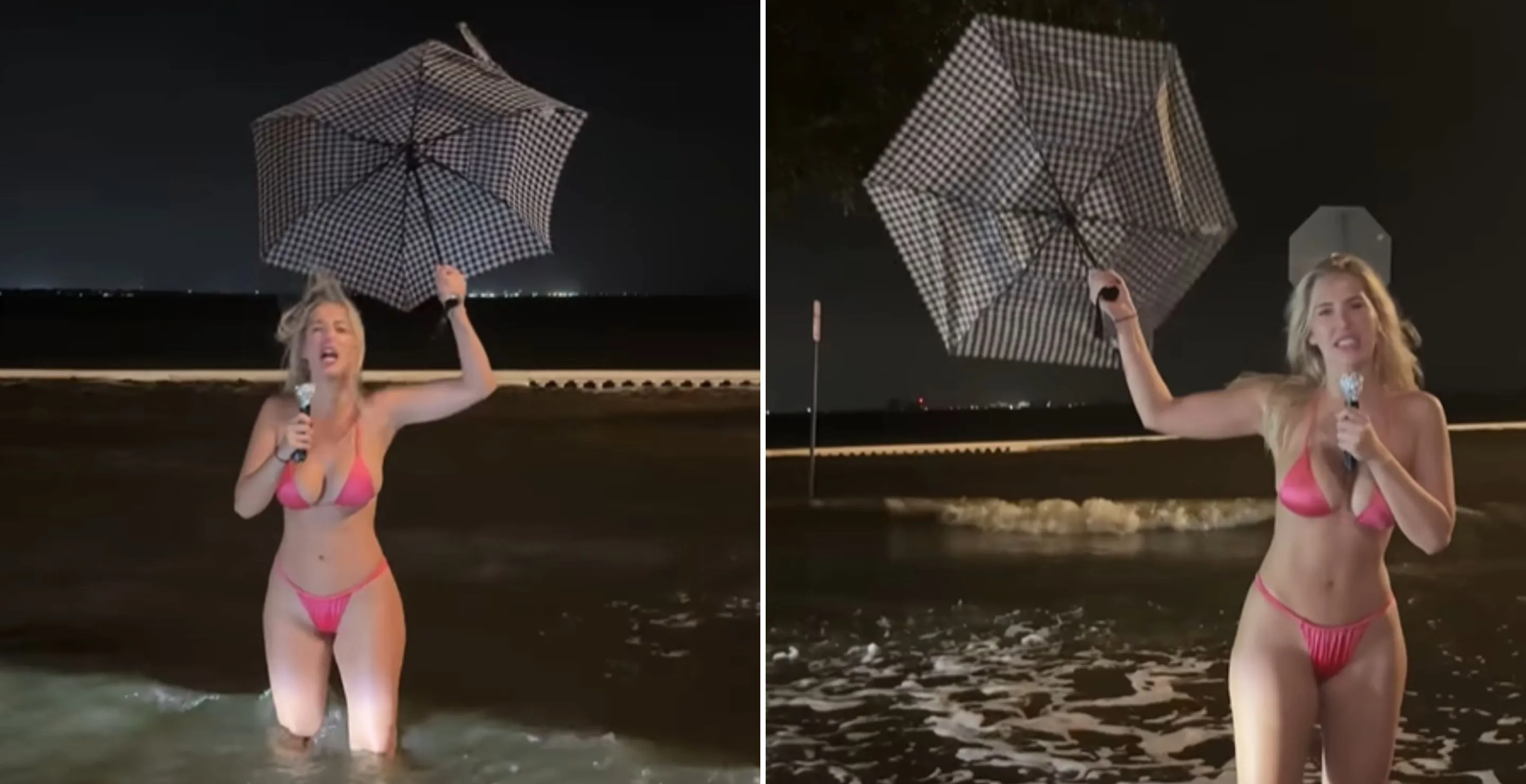 OnlyFans Model Draws Backlash For ‘Disgusting’ Hurricane Helene Weather Stunt