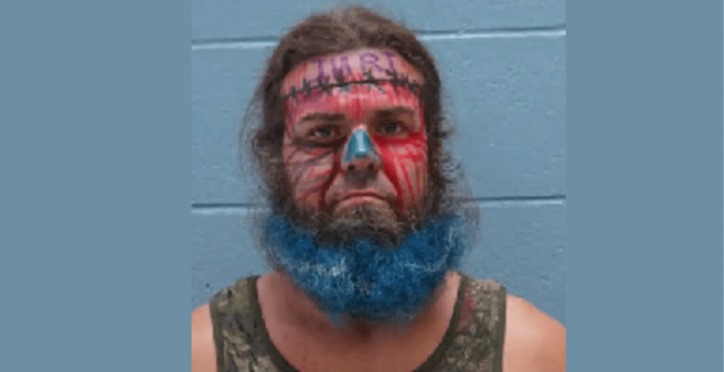 crazy marker mugshot