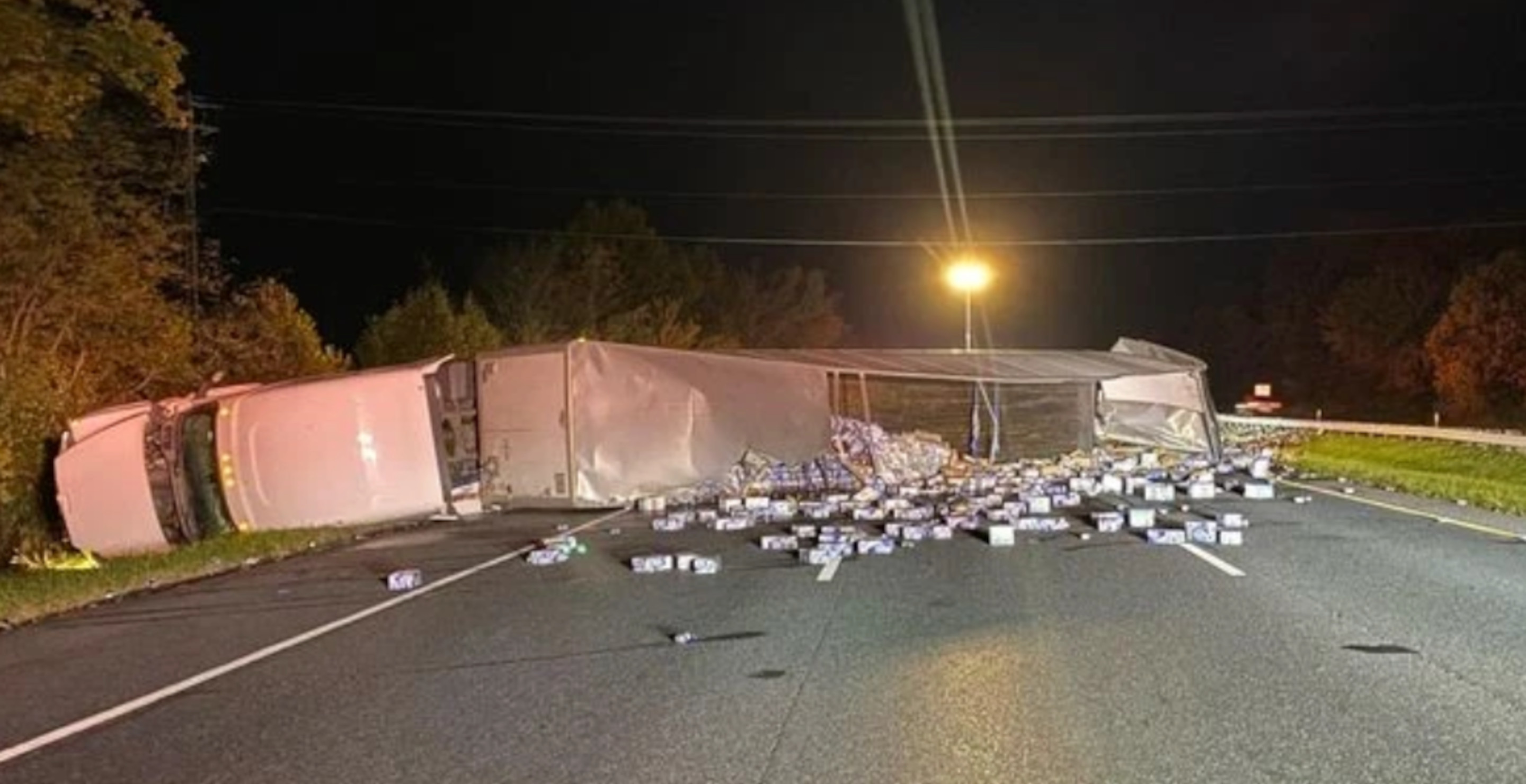 Tractor Trailer Crash Spills Beer Cans All Over Highway, And I Can’t Stop Thinking About That Show ‘What Would You Do?’