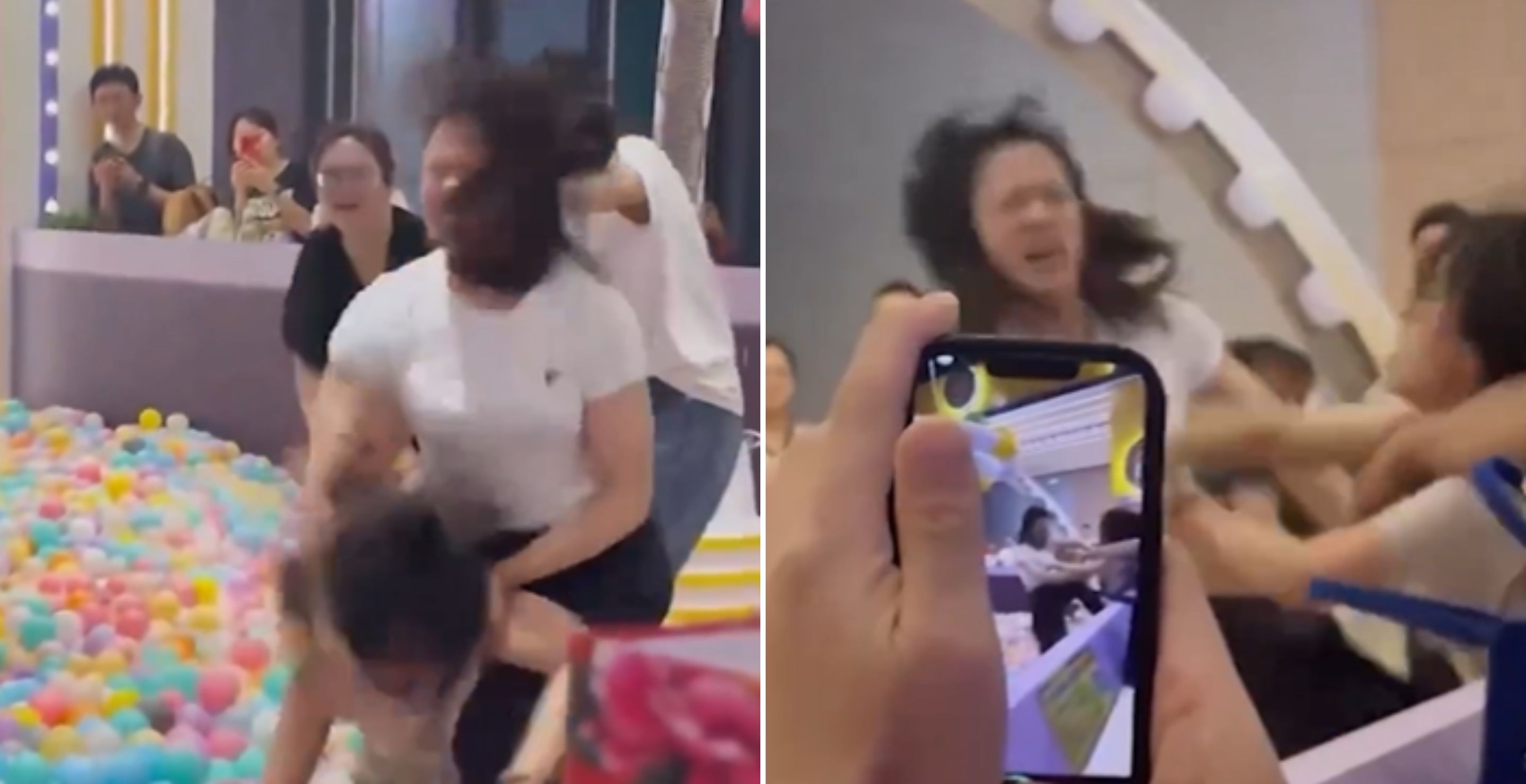 Two Moms Have Brutal Brawl In Kids' Ball Pit In Hard-To-Believe Video