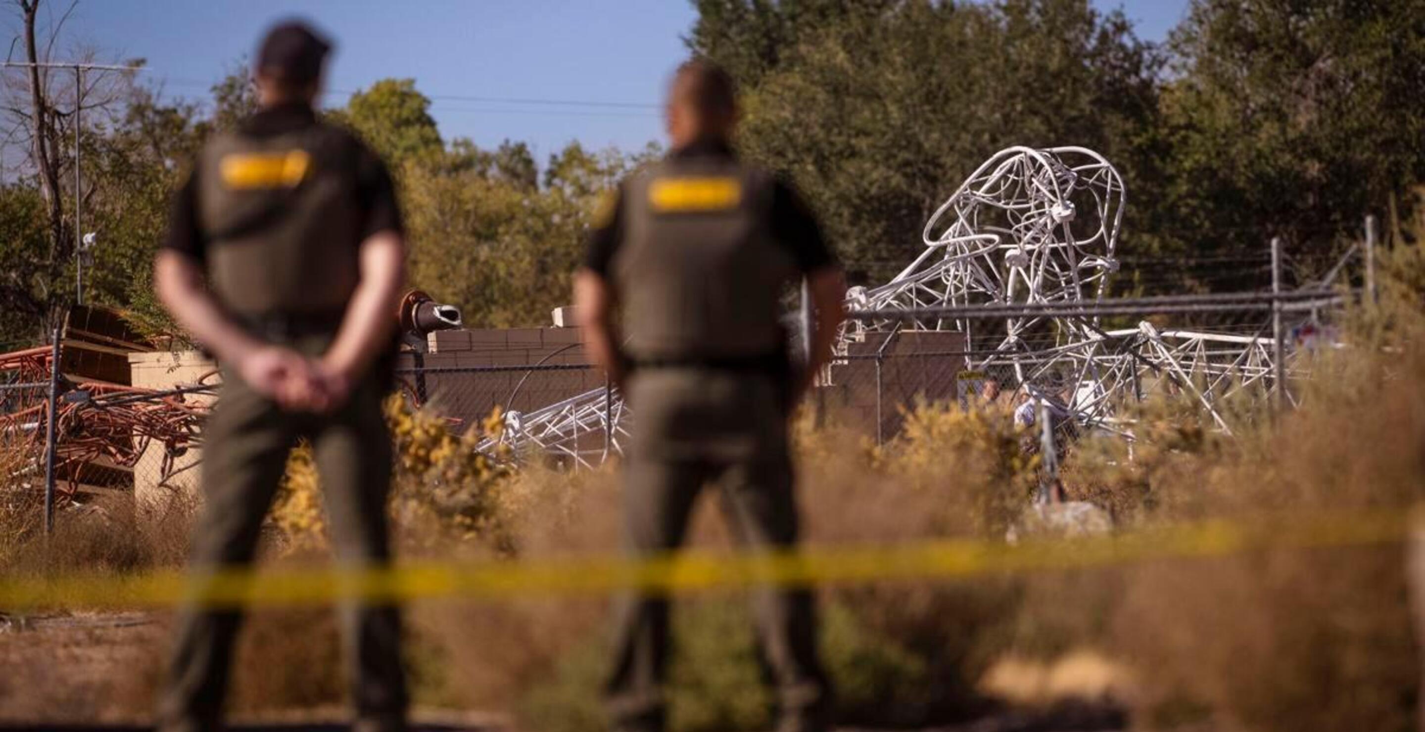 hot air balloon hits power line