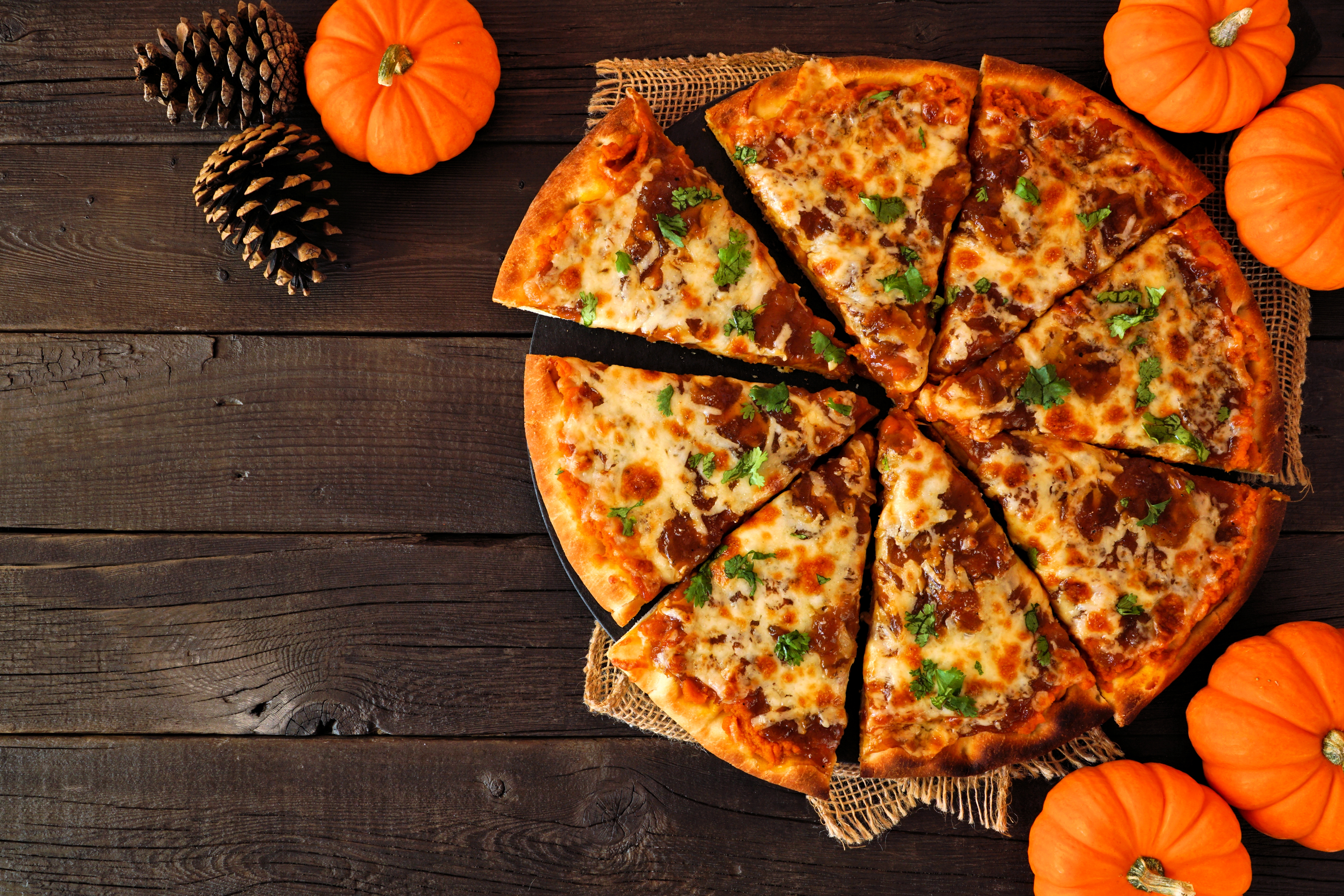 pumpkin on pizza