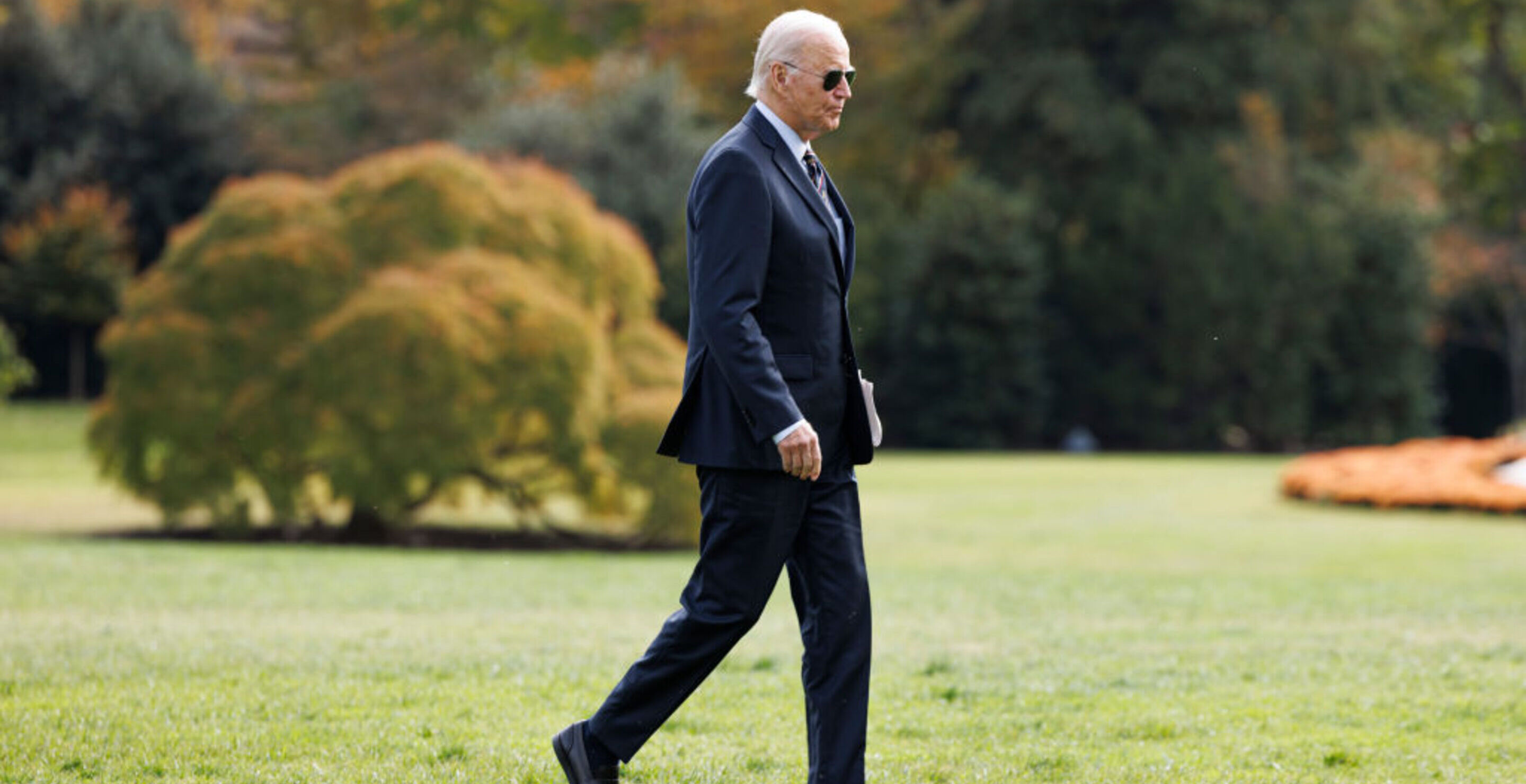 President Joe Biden stumbles on beach