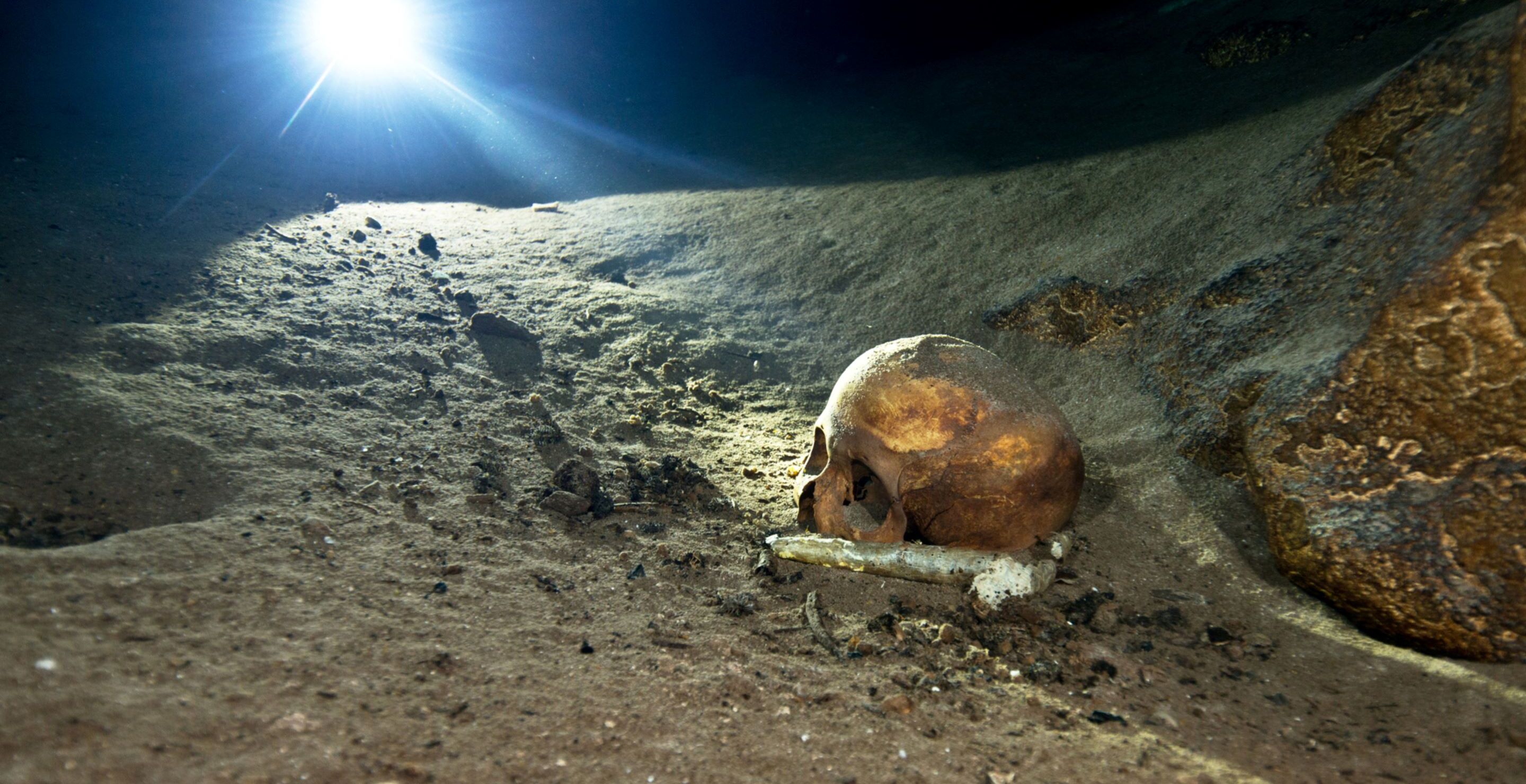 skulls found under house