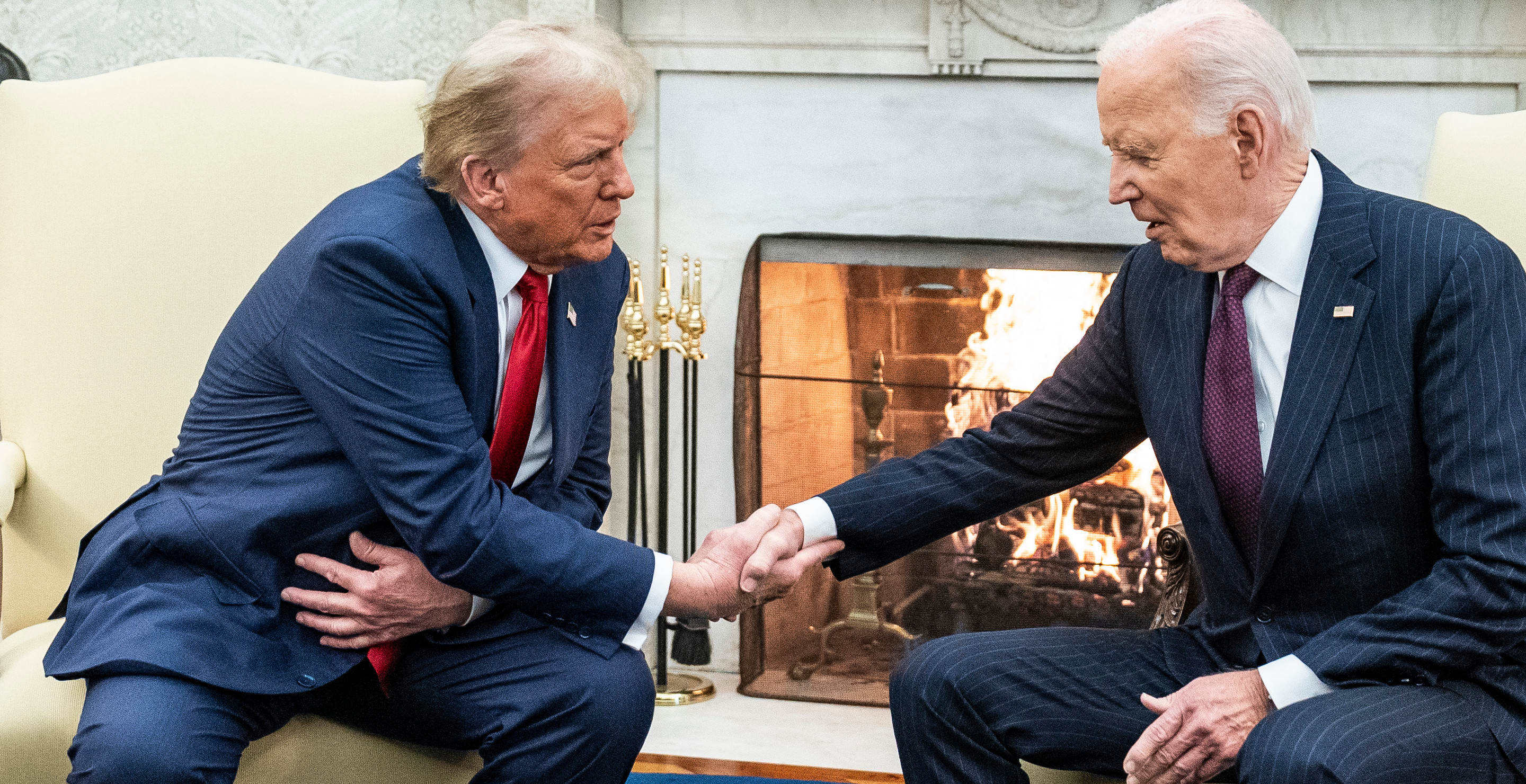 The Bidens Are All Smiles And Practically Beaming In Photos With Donald Trump