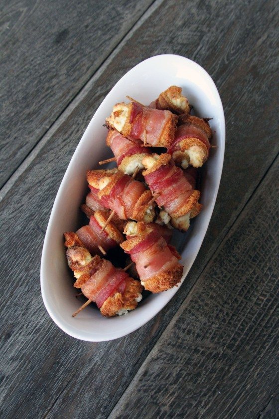 bacon cream cheese roll up