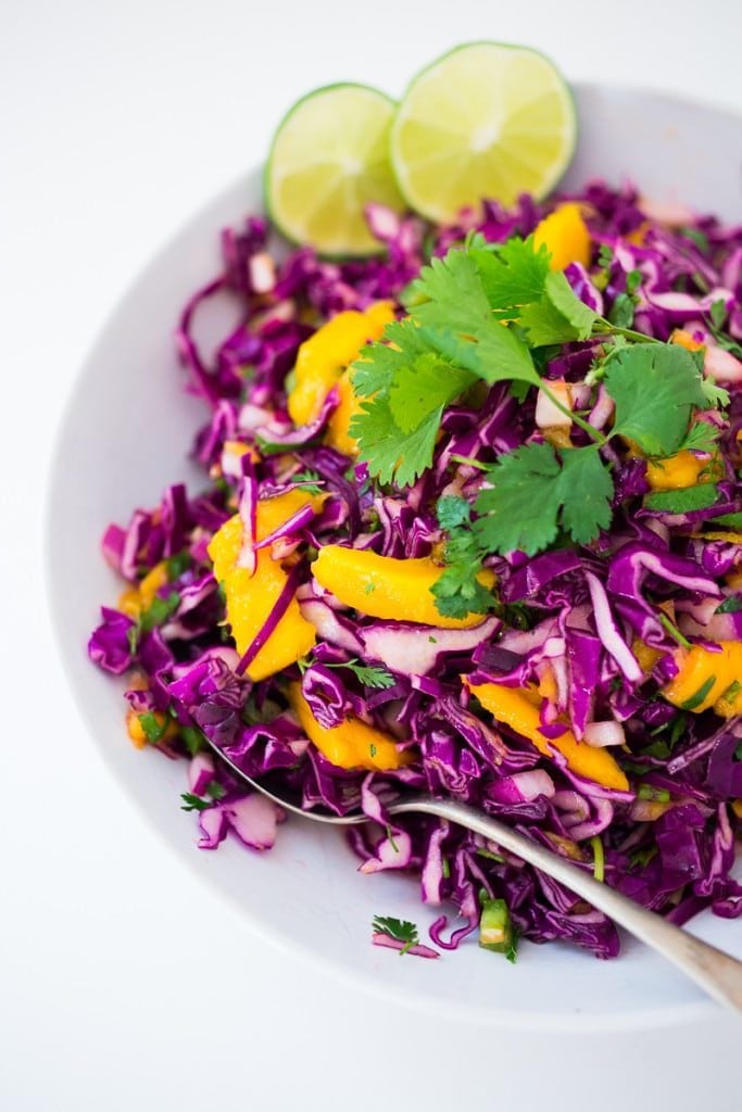 cabbage mango slaw