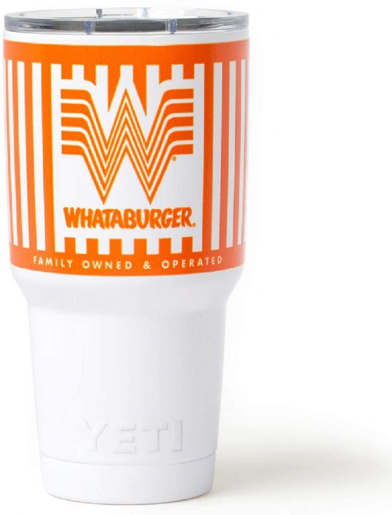 Custom Orange and White Whataburger YETI Rambler Tumbler- DIRECT FROM WHATABURGER