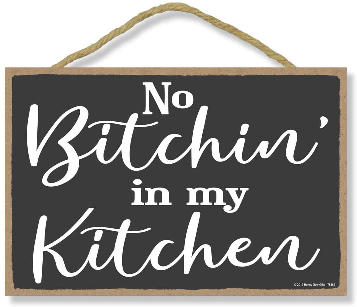 JennyGems Funny Kitchen Signs, Modern Farmhouse Kitchen Decorations, Alexa  Do the Dishes Hanging Wood Sign, Kitchen Decor, Funny Kitchen Plaque, Fun Humorous  Novelty Kitchen Wall Art 