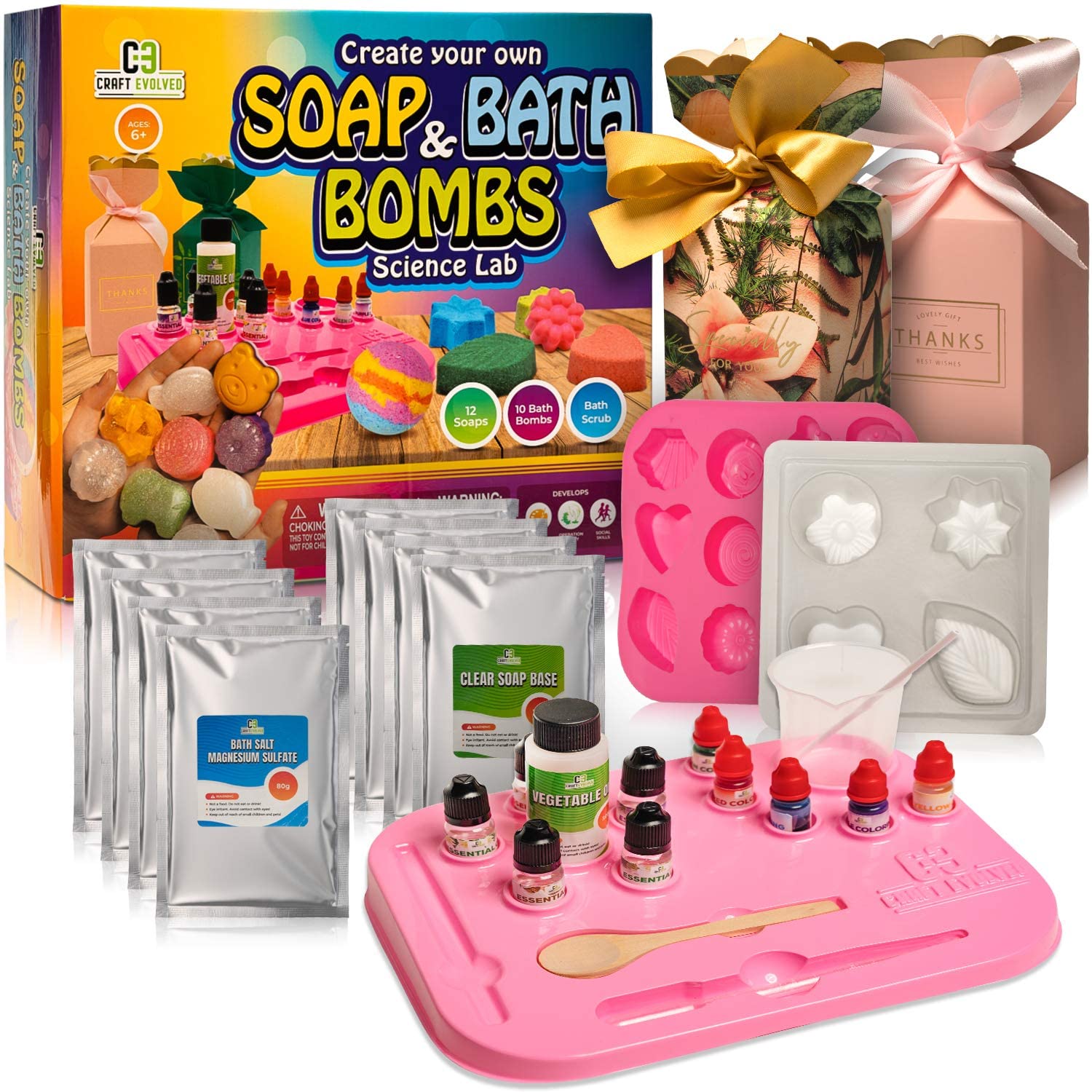 DIY Soap & Bath Bomb Making Kit for Kids Science Experiment