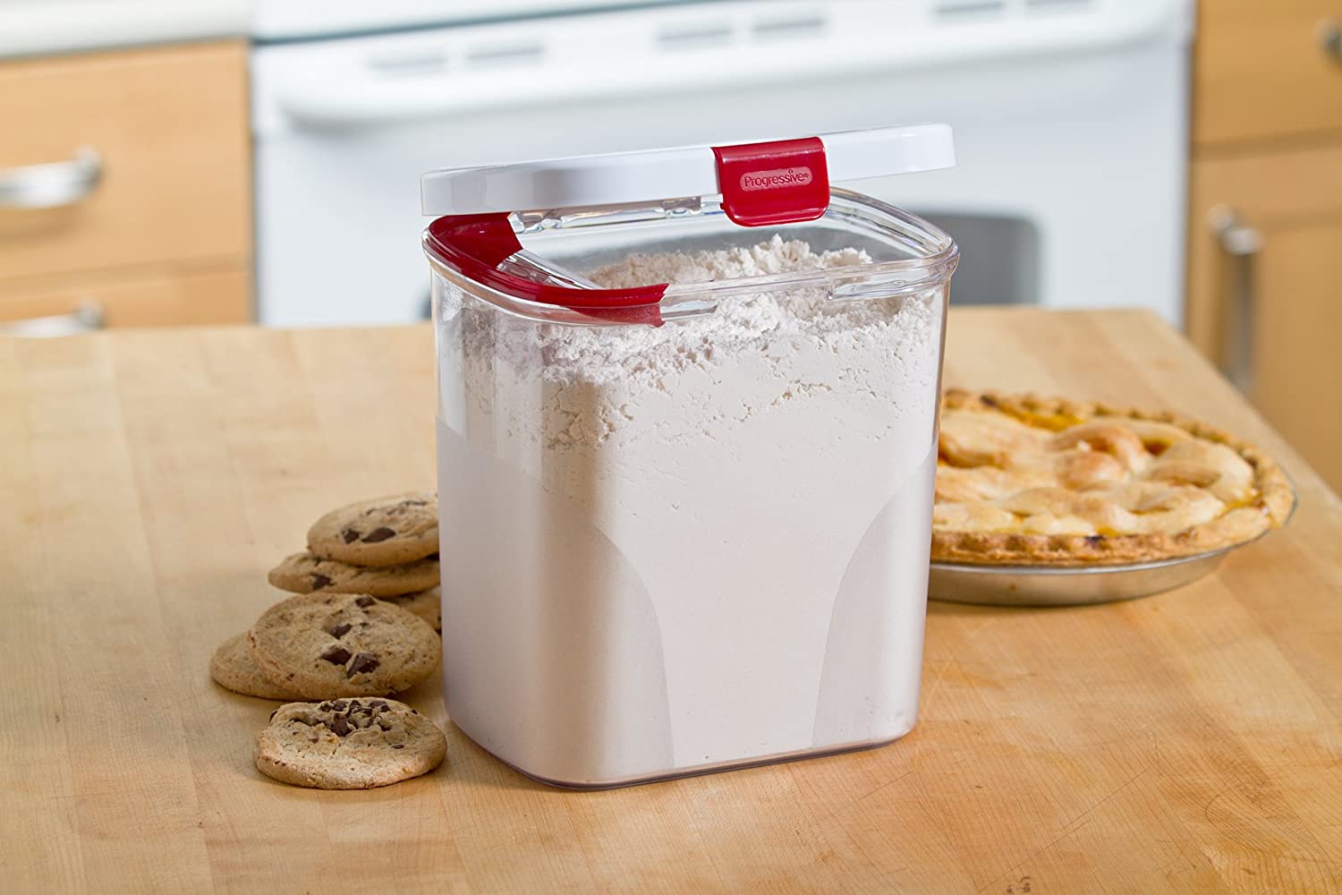 Grusce Flour And Sugar Containers Airtight 10 Lb BPA Free Airtight