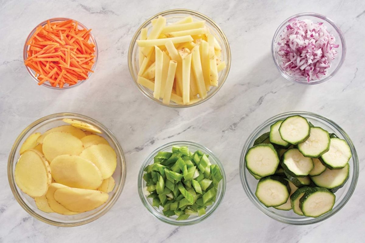 Mueller Mandoline Slicer, Five Blade Adjustable Vegetable Slicer, Cutter,  Shredder, Veggie Slicers for Fruits and Vegetables 